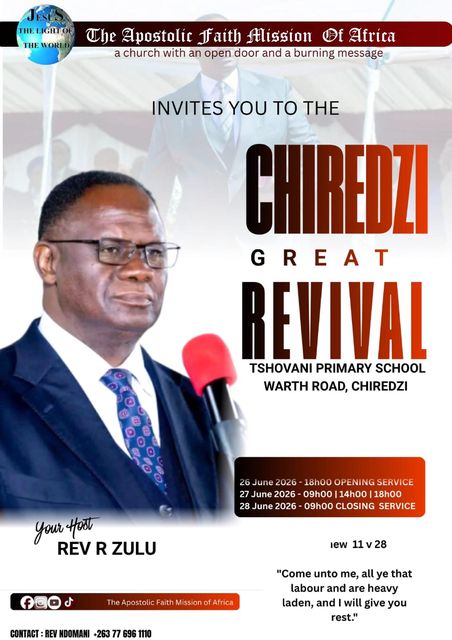 Chiredzi Great Revival flyer