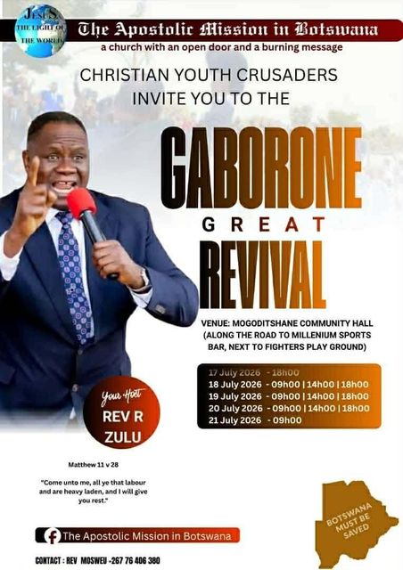 Gaborone Great Revival flyer